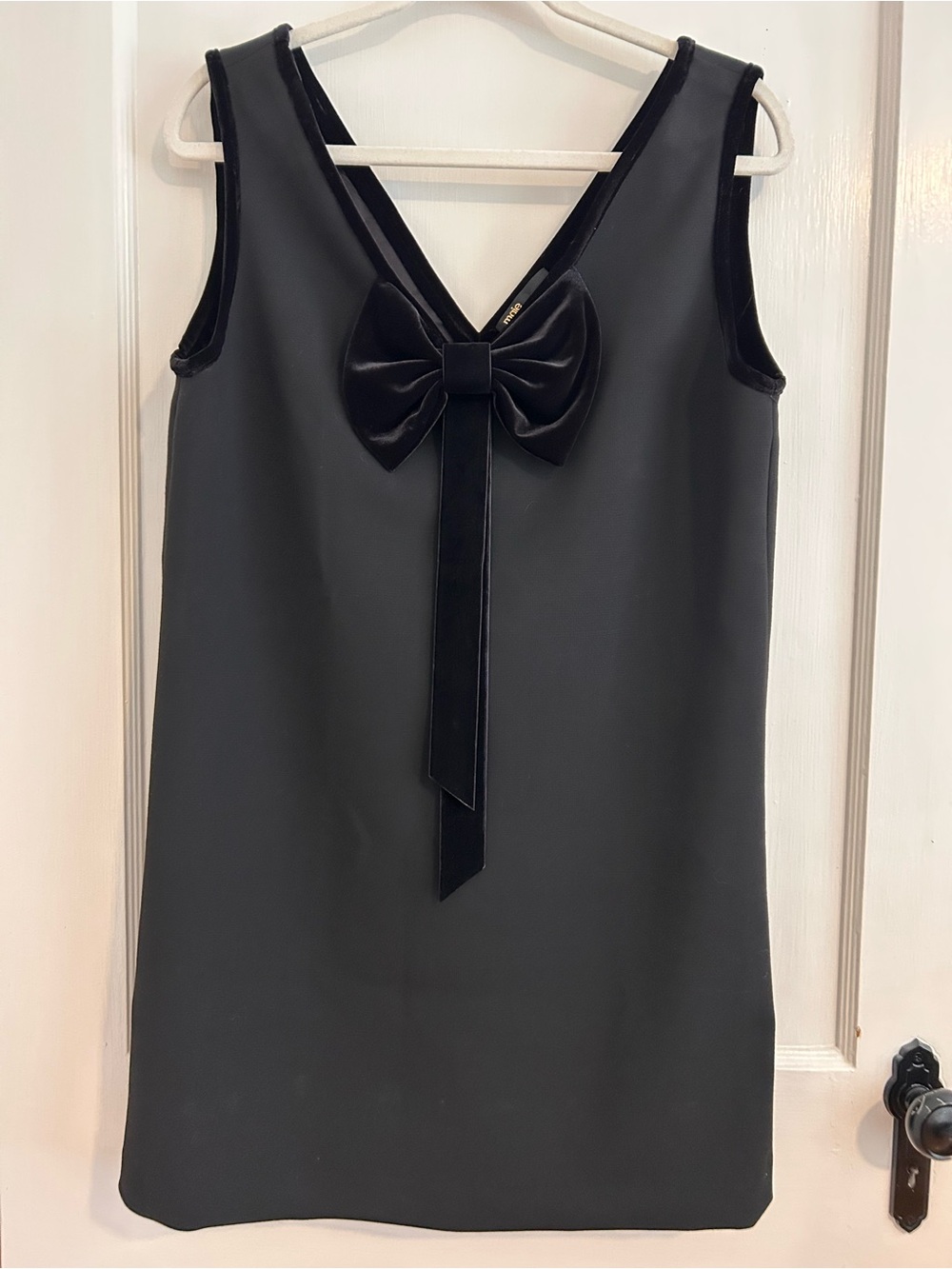 Maje pinafore mini dress with velvet collar size 40 Never worn